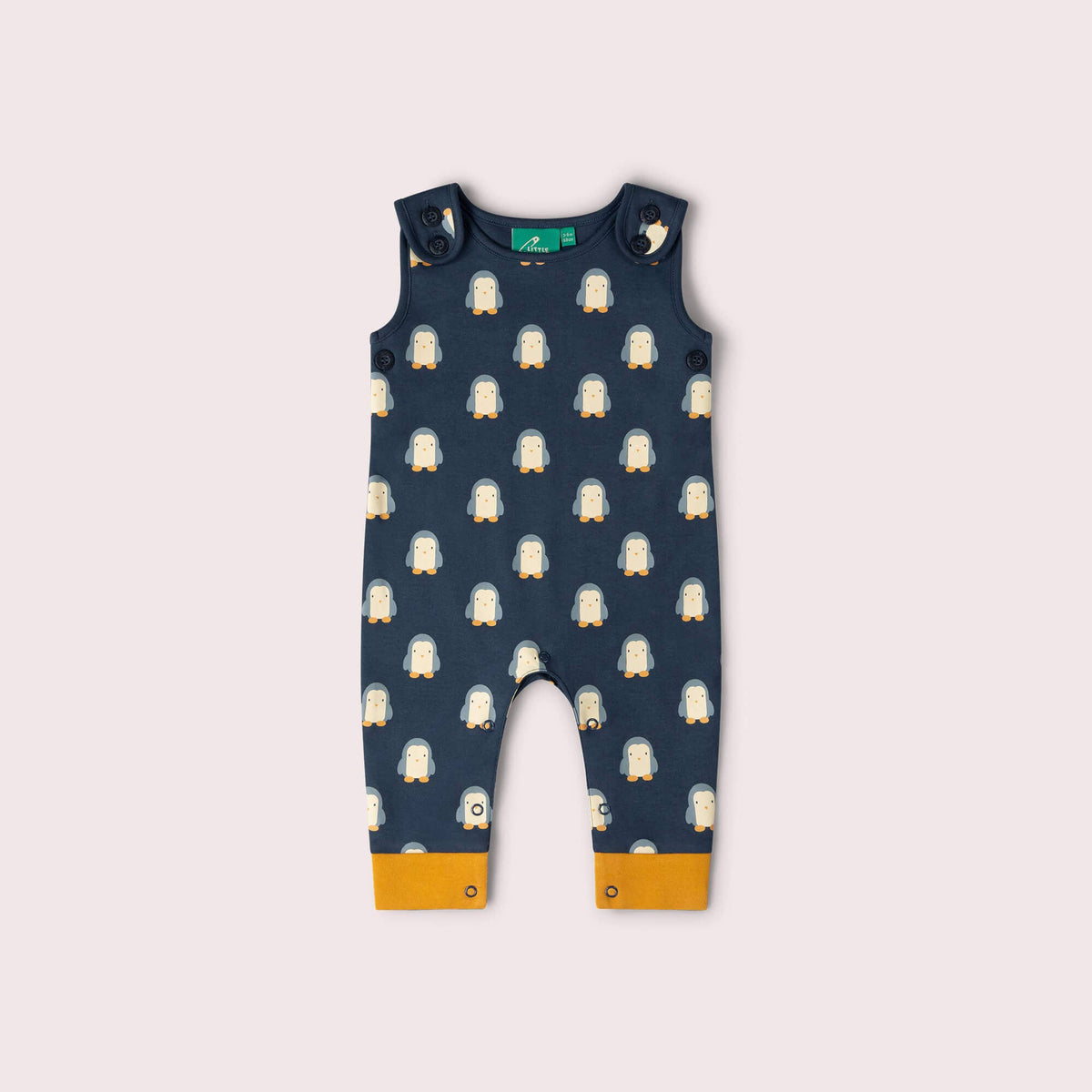 Little Green Radicals - Blue Penguins Everyday Dungarees