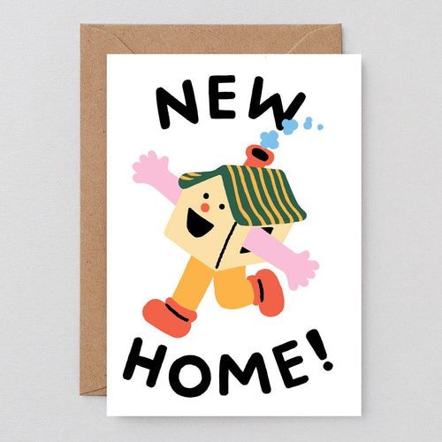 'Happy House New Home' Greetings Card