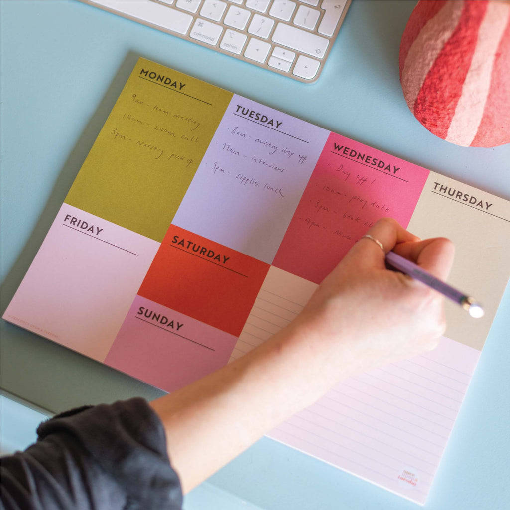 A4 Weekly Planner Pad | Block My Life