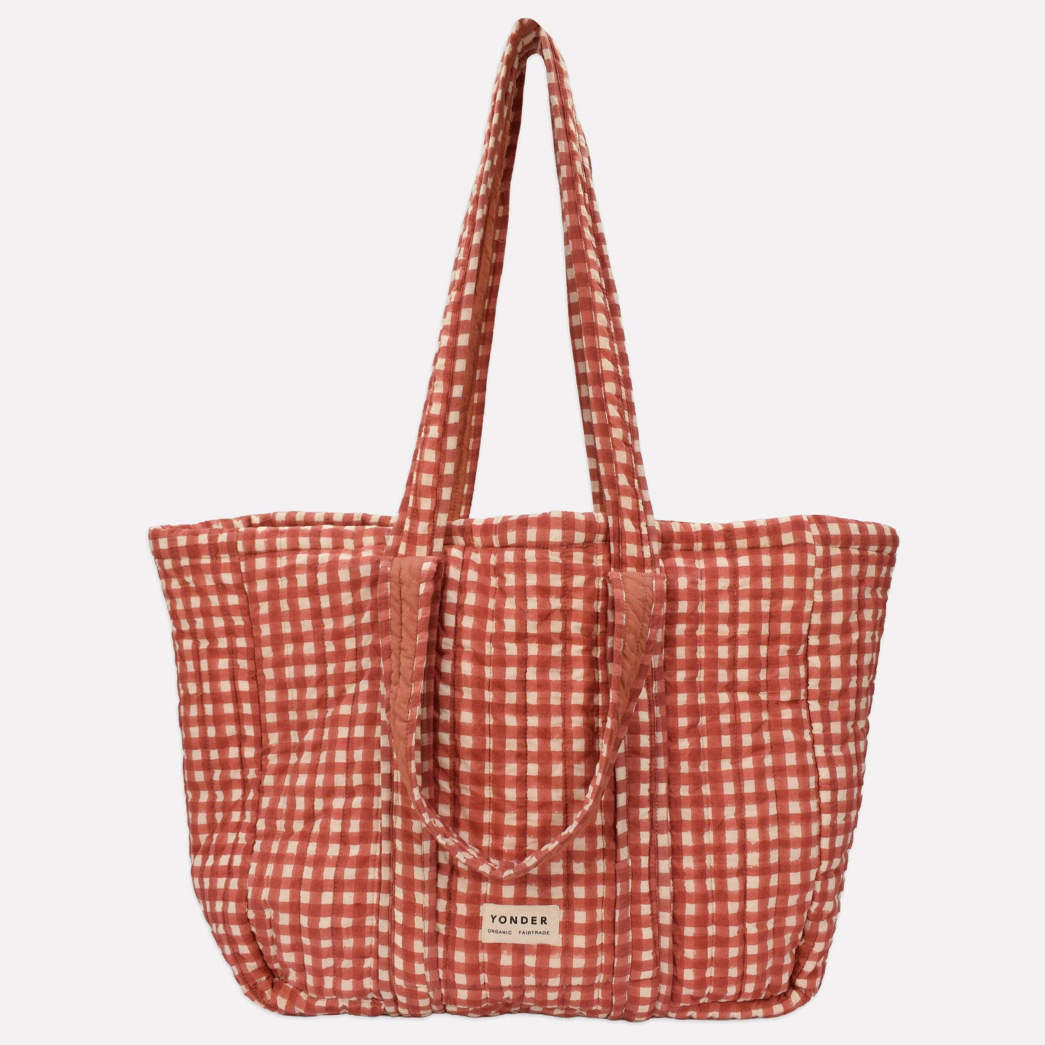 YONDER  - Quilted Carry All - Gingham Ginger