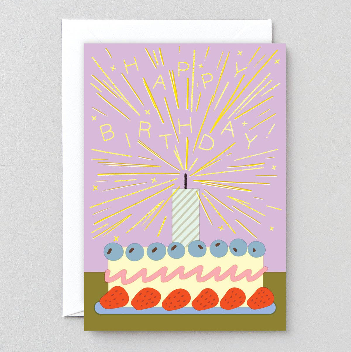 'Happy Birthday Sparkler' Card