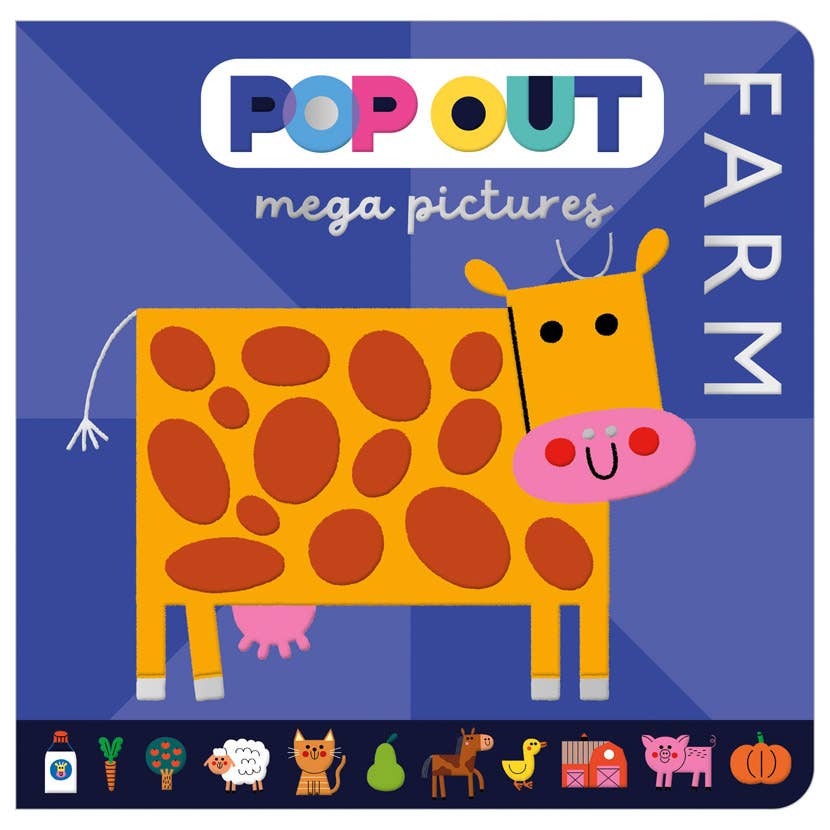 Pop Out Mega Pictures Farm First Words Book