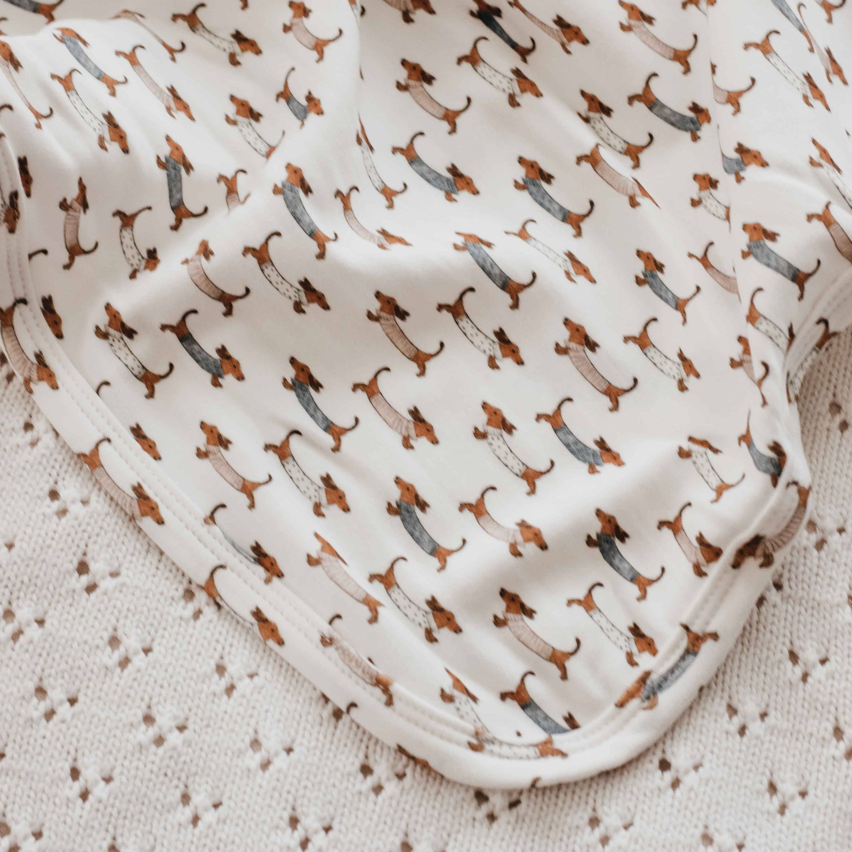 Silly Sausage Swaddle Blanket