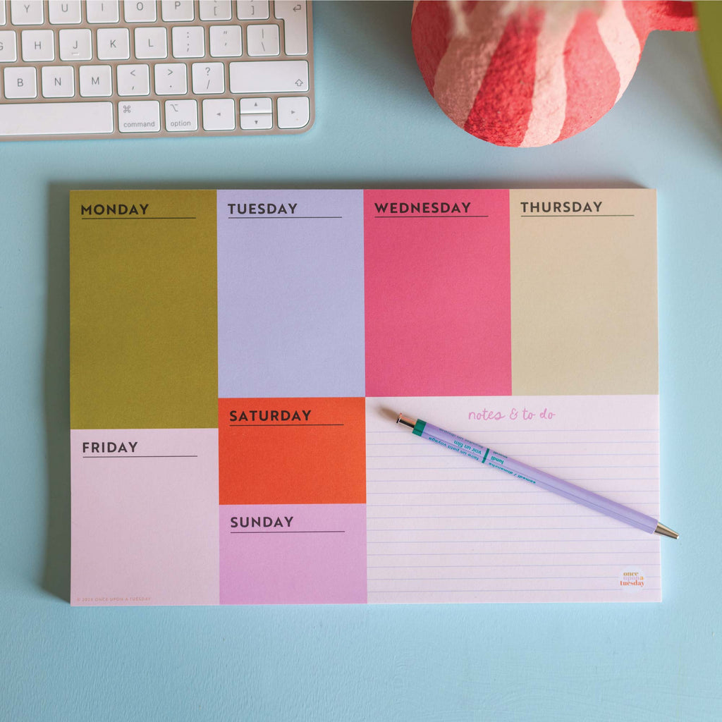 A4 Weekly Planner Pad | Block My Life