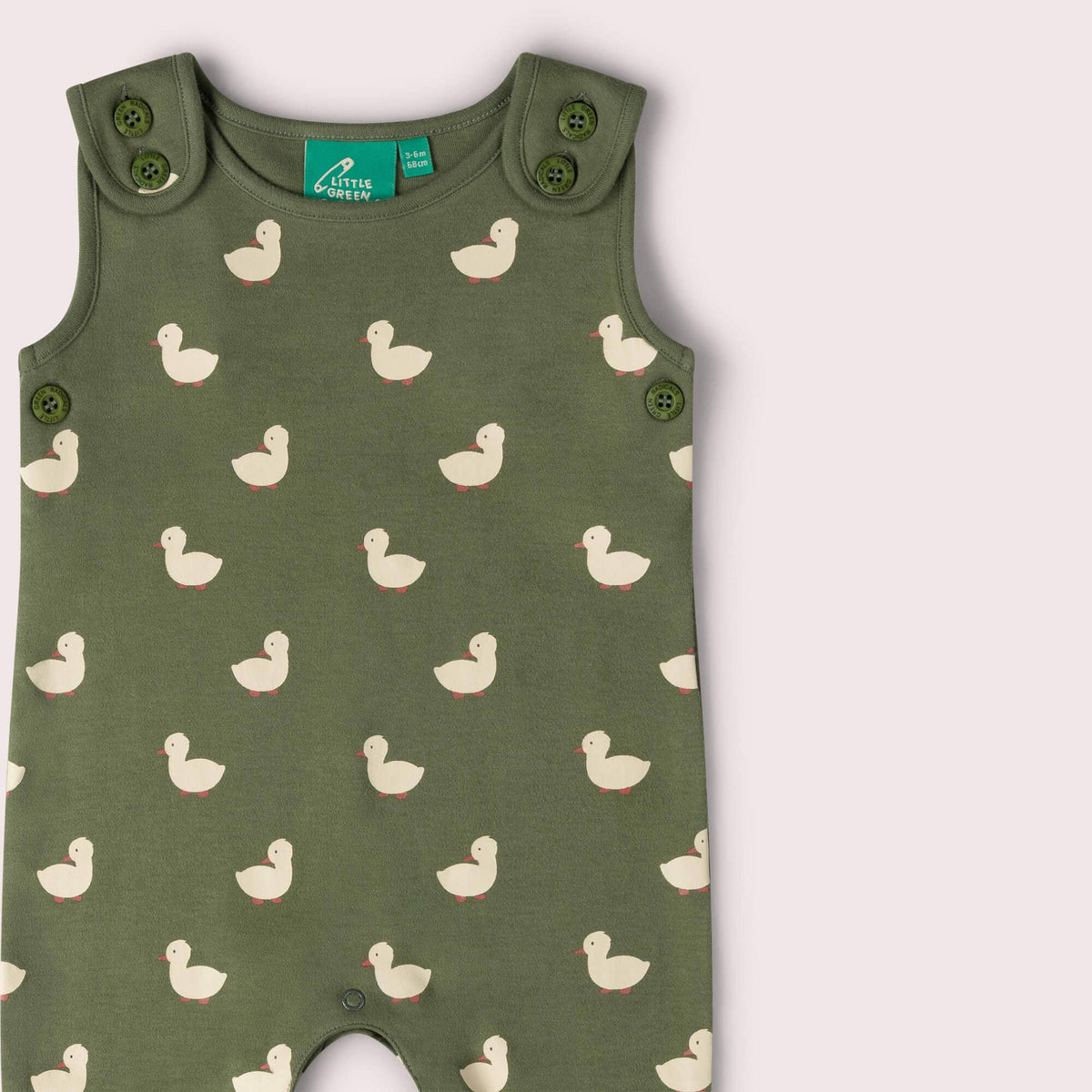 Little Green Radicals - Olive Ducks Everyday Dungarees