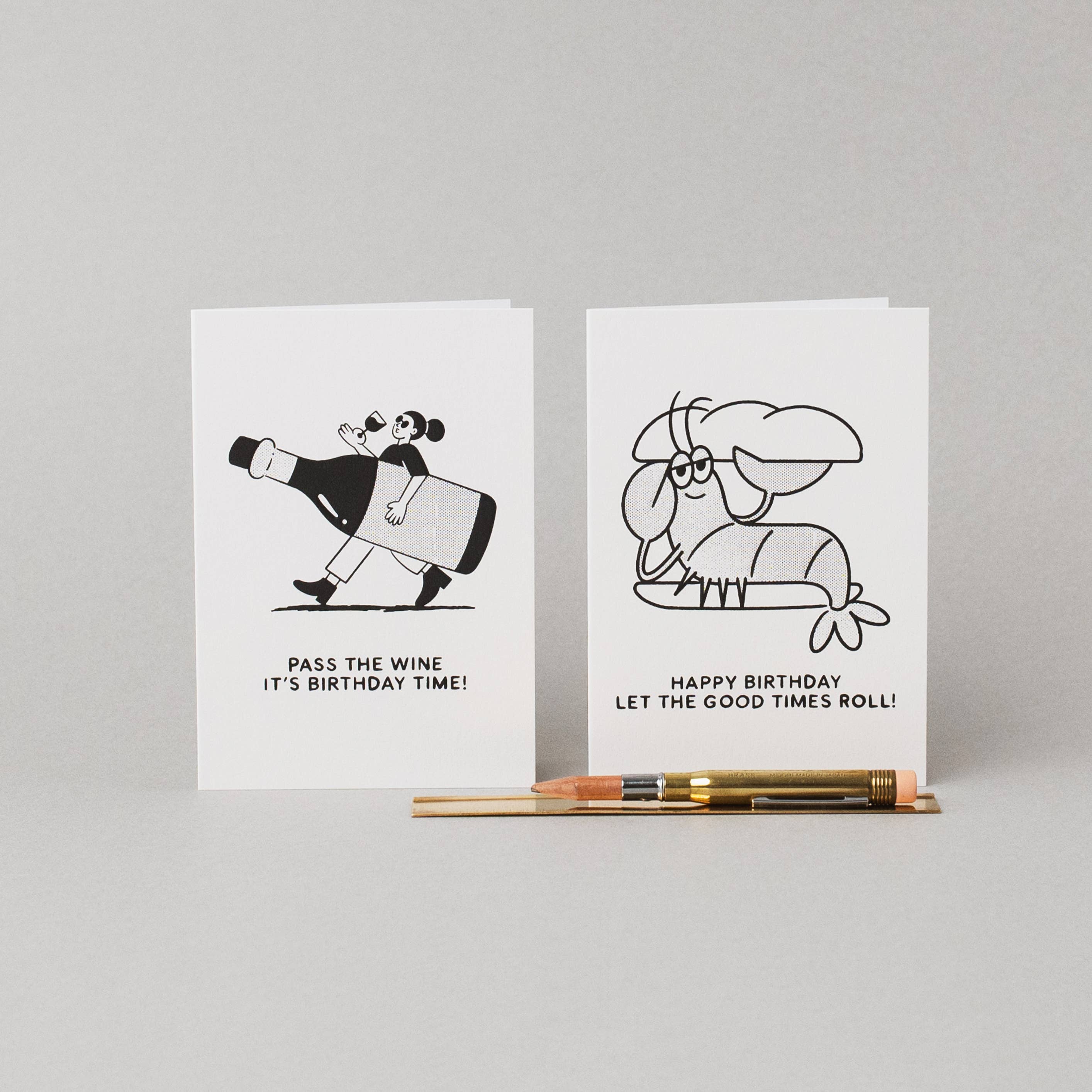 'Pass the Wine Birthday' Card