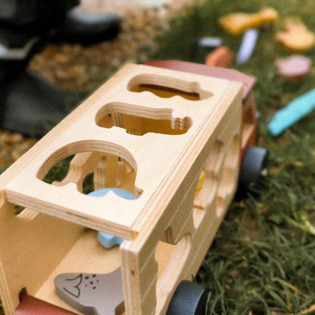 Wooden Shape Sorting Safari Truck