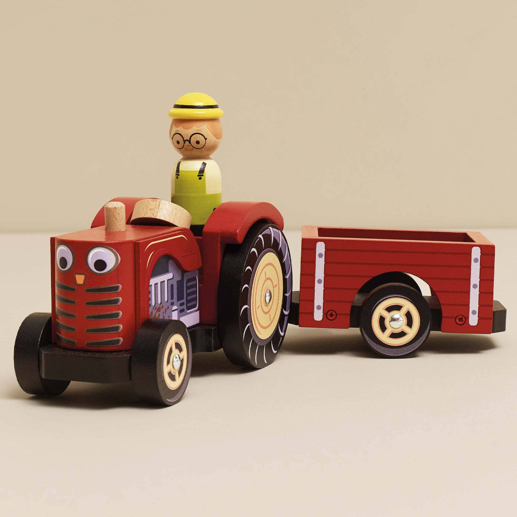 Le Toy Van - Farmyard Tractor & Trailer
