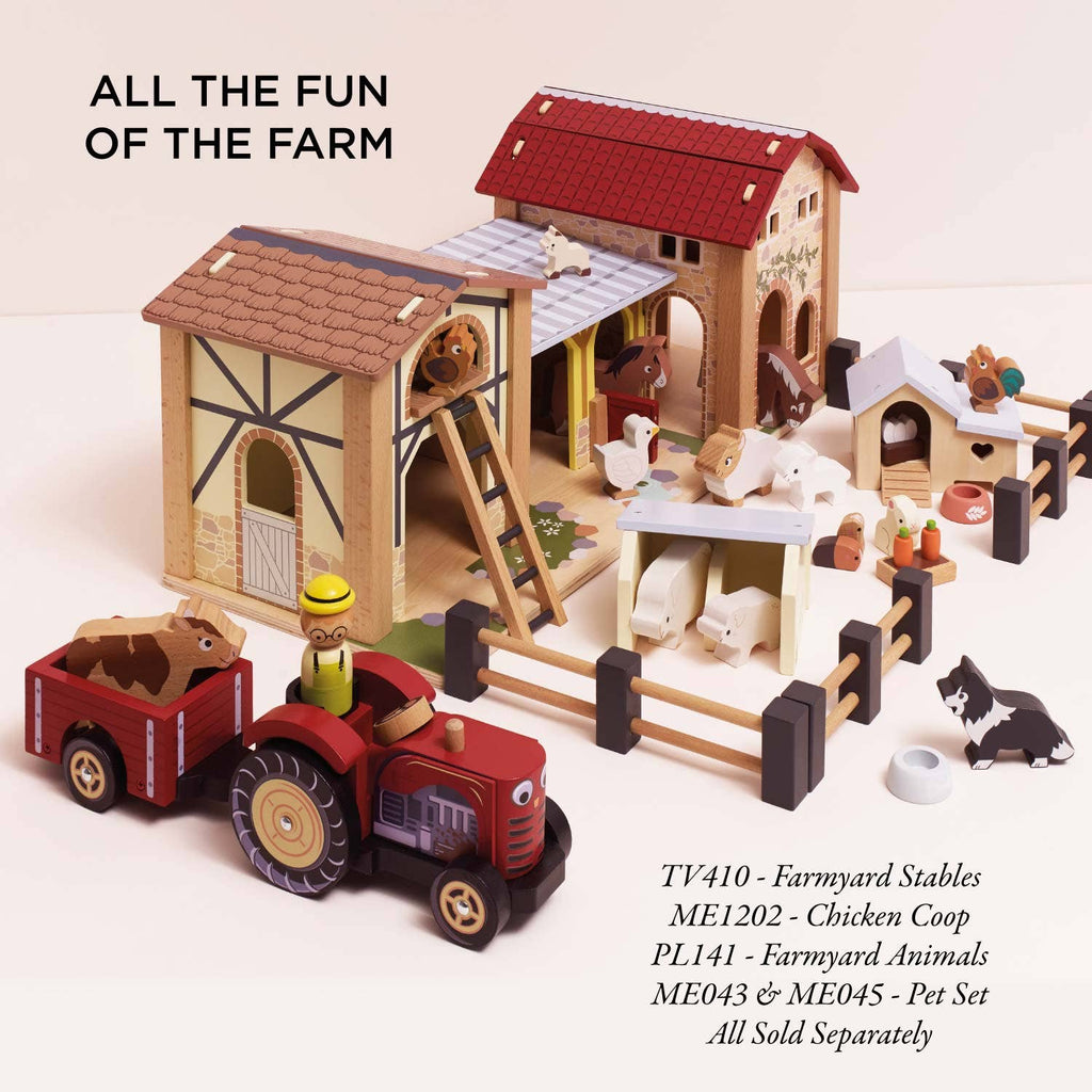Le Toy Van - Farmyard Tractor & Trailer