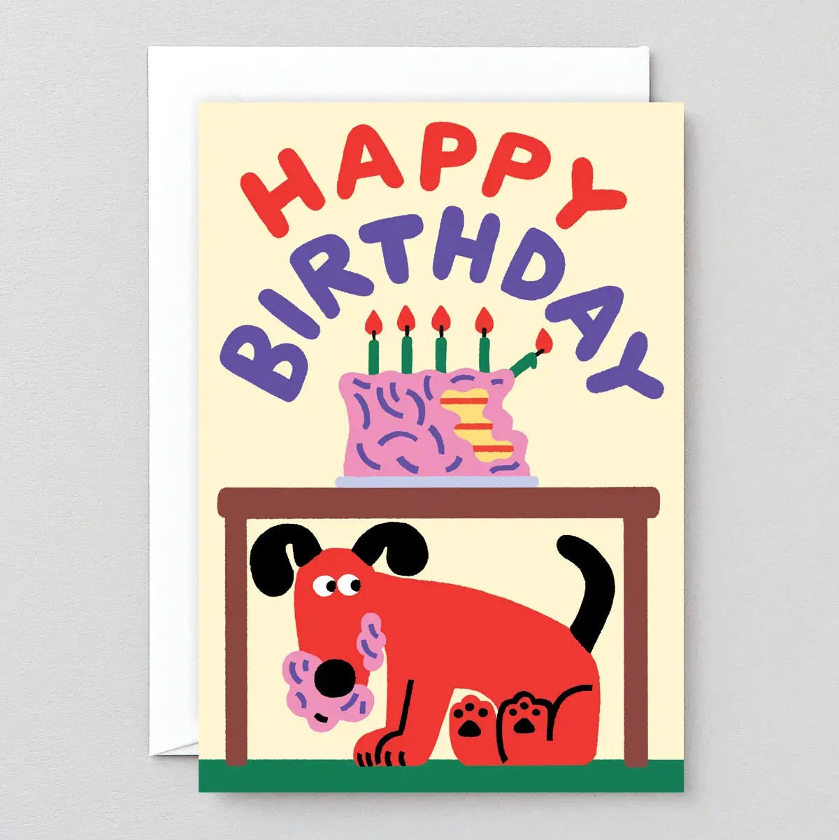 'Happy Birthday Dog Ate the Cake' Birthday Card