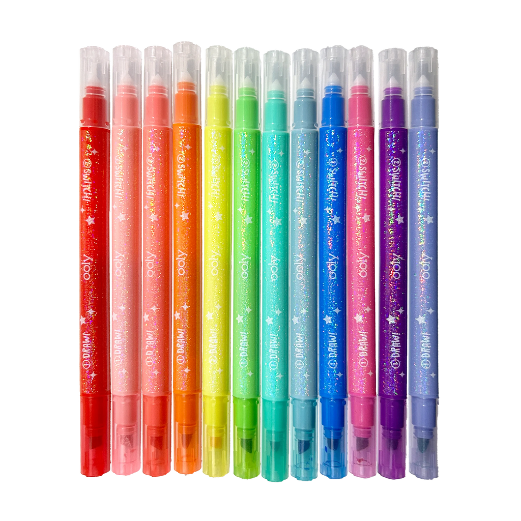 Ooly Switch-Eroo Sparkle Glittery Colour-Changing Markers