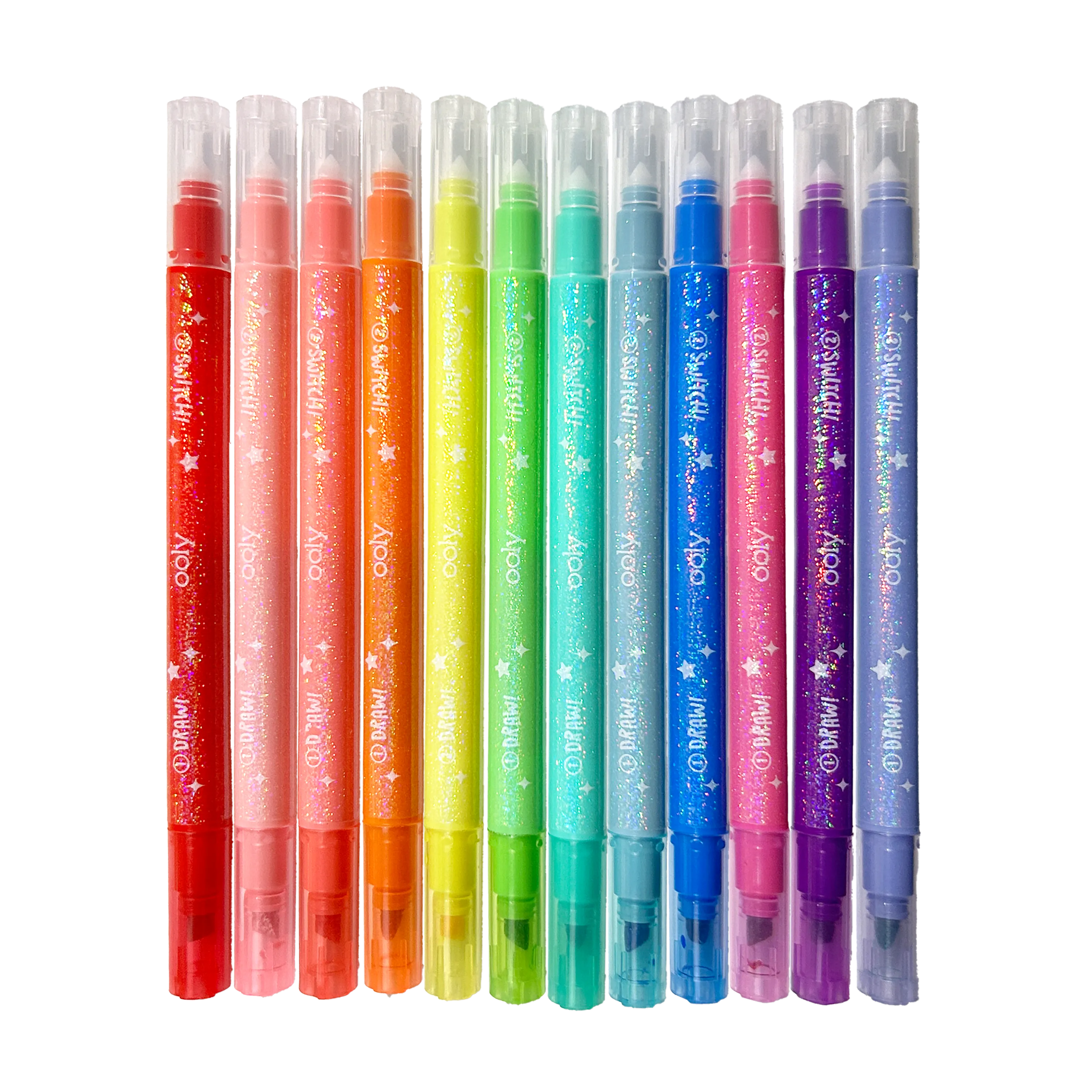Ooly Switch-Eroo Sparkle Glittery Colour-Changing Markers