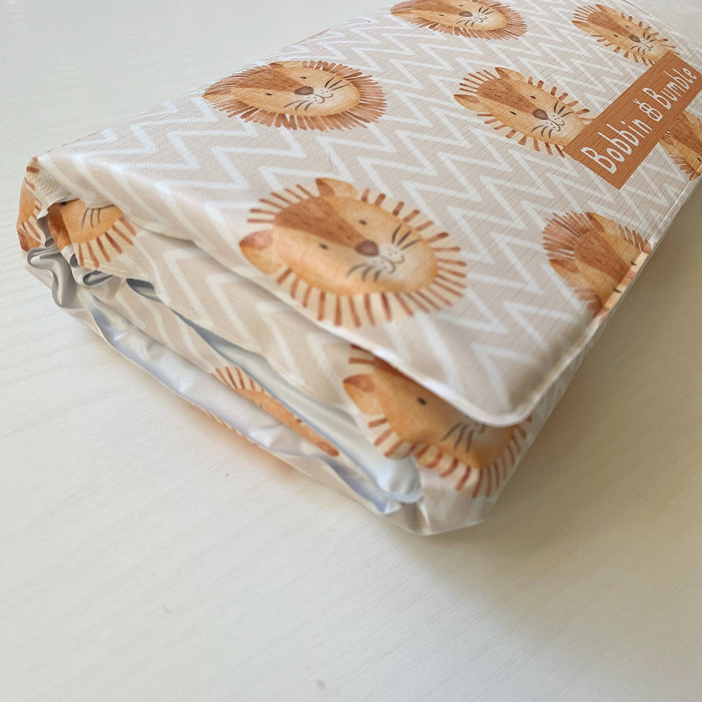 Travel Baby Changing Mat -Leo Lion Print