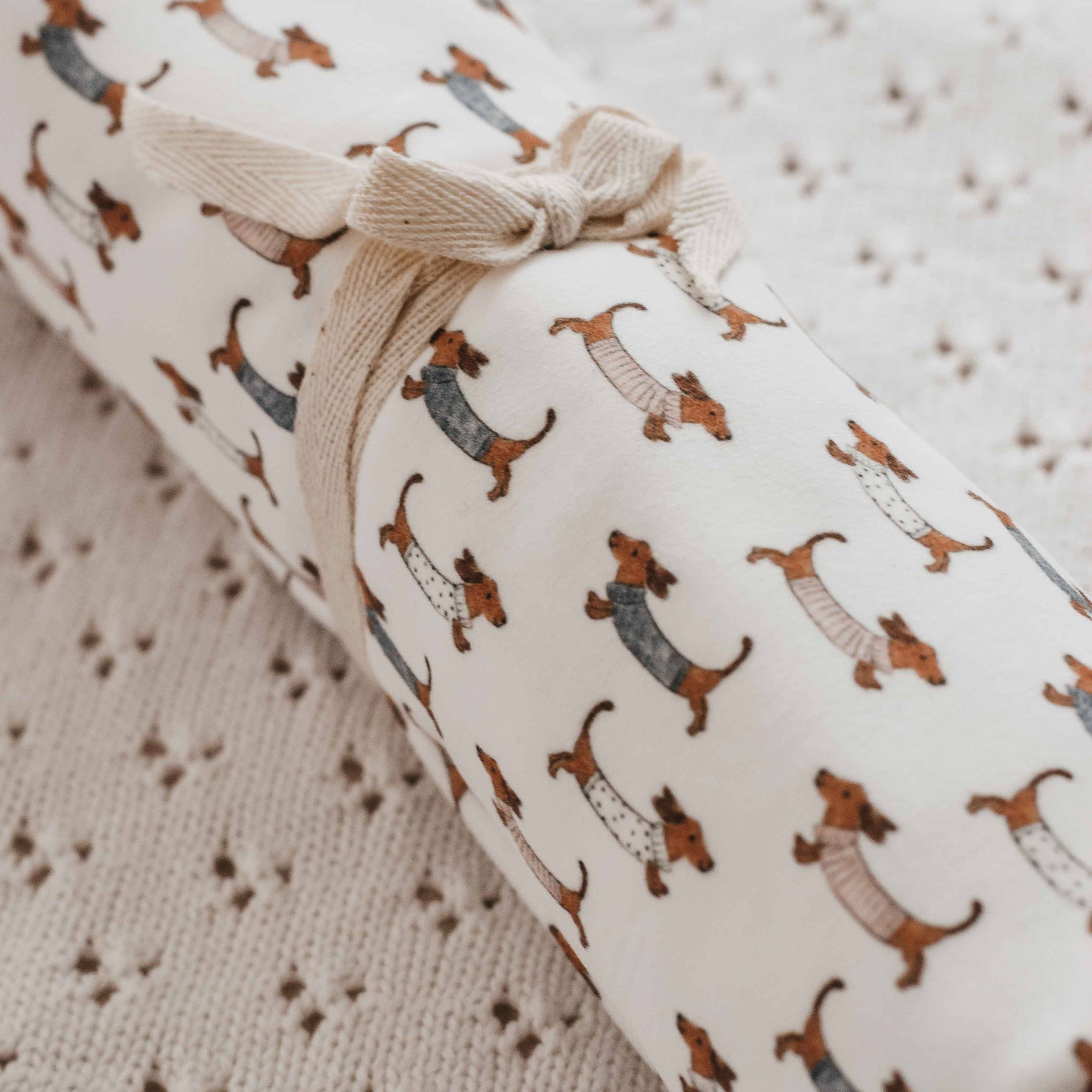 Silly Sausage Swaddle Blanket