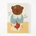 'Bear's First Day at School' Greeting Card