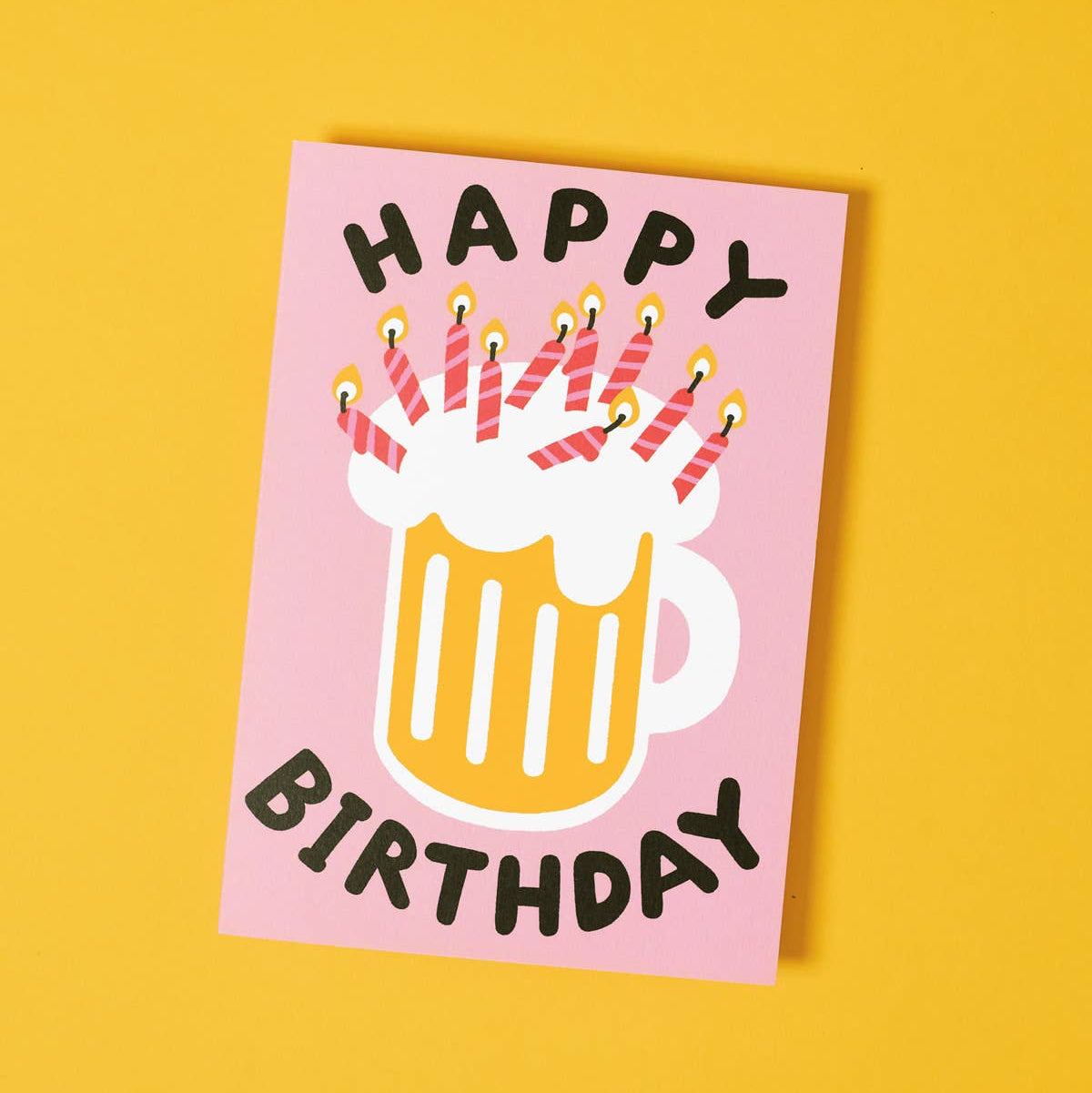 'Happy Birthday Beer' Card