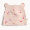 The Bonnie Mob - Pink Love Print Baby Hat with Ears