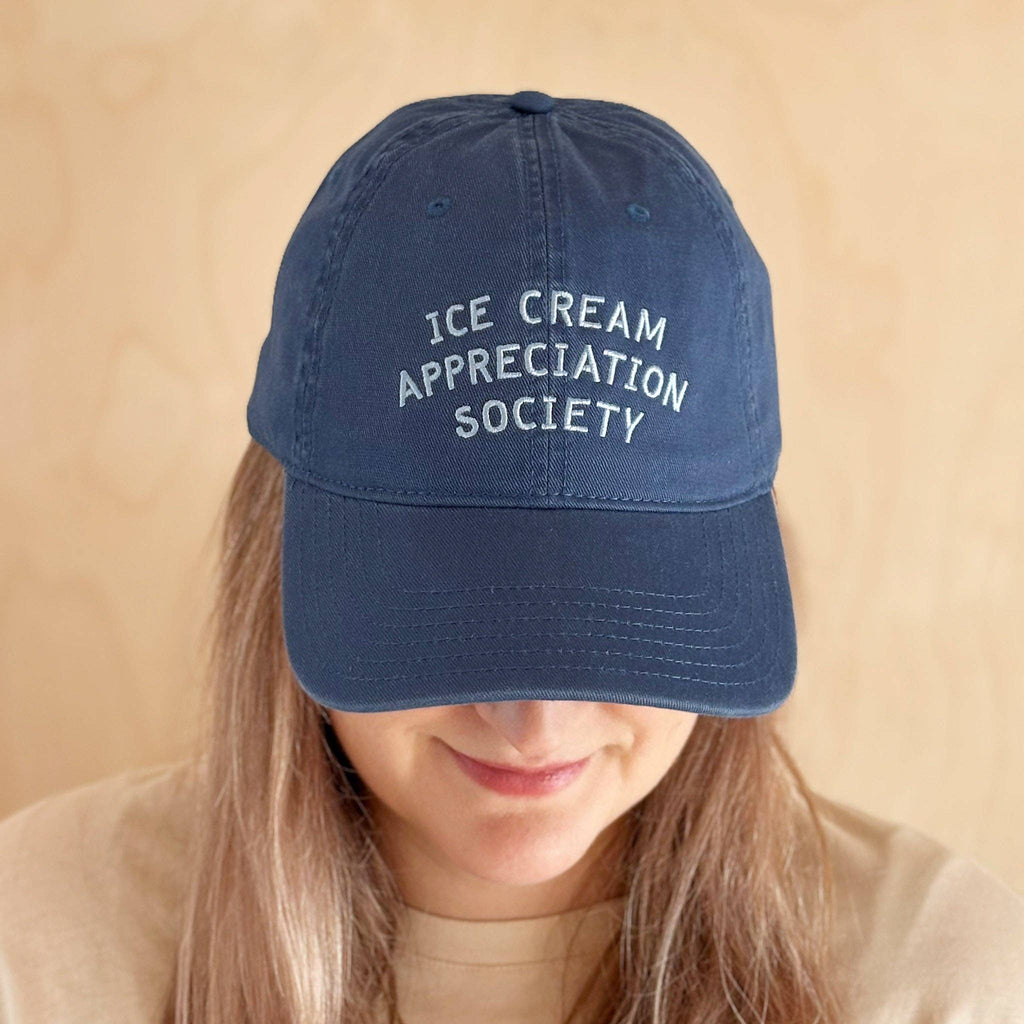 Ice Cream Appreciation Society - Cotton Baseball Cap - Blue