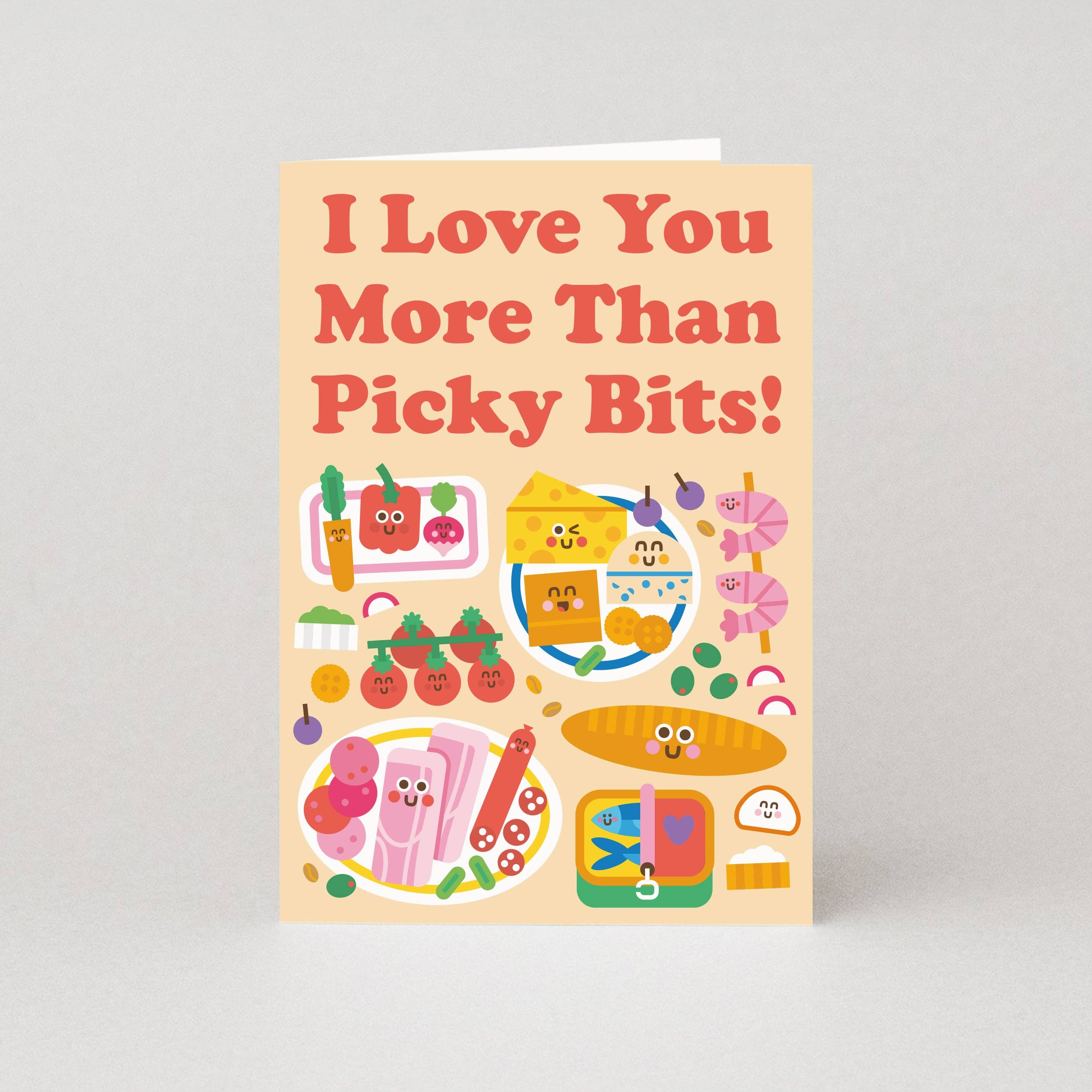 'I Love You More Than Picky Bits Love' Card