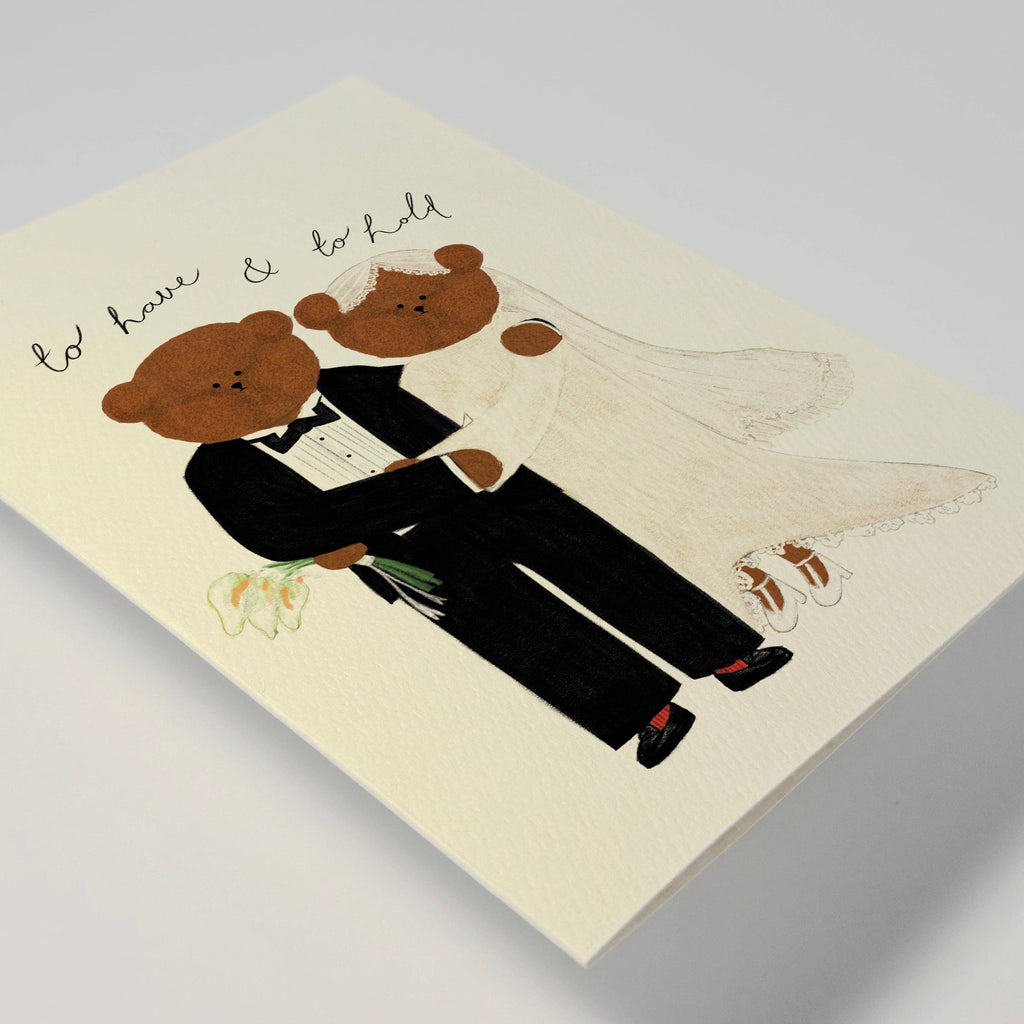 'Happy Wedding Day' Bear Greeting Card