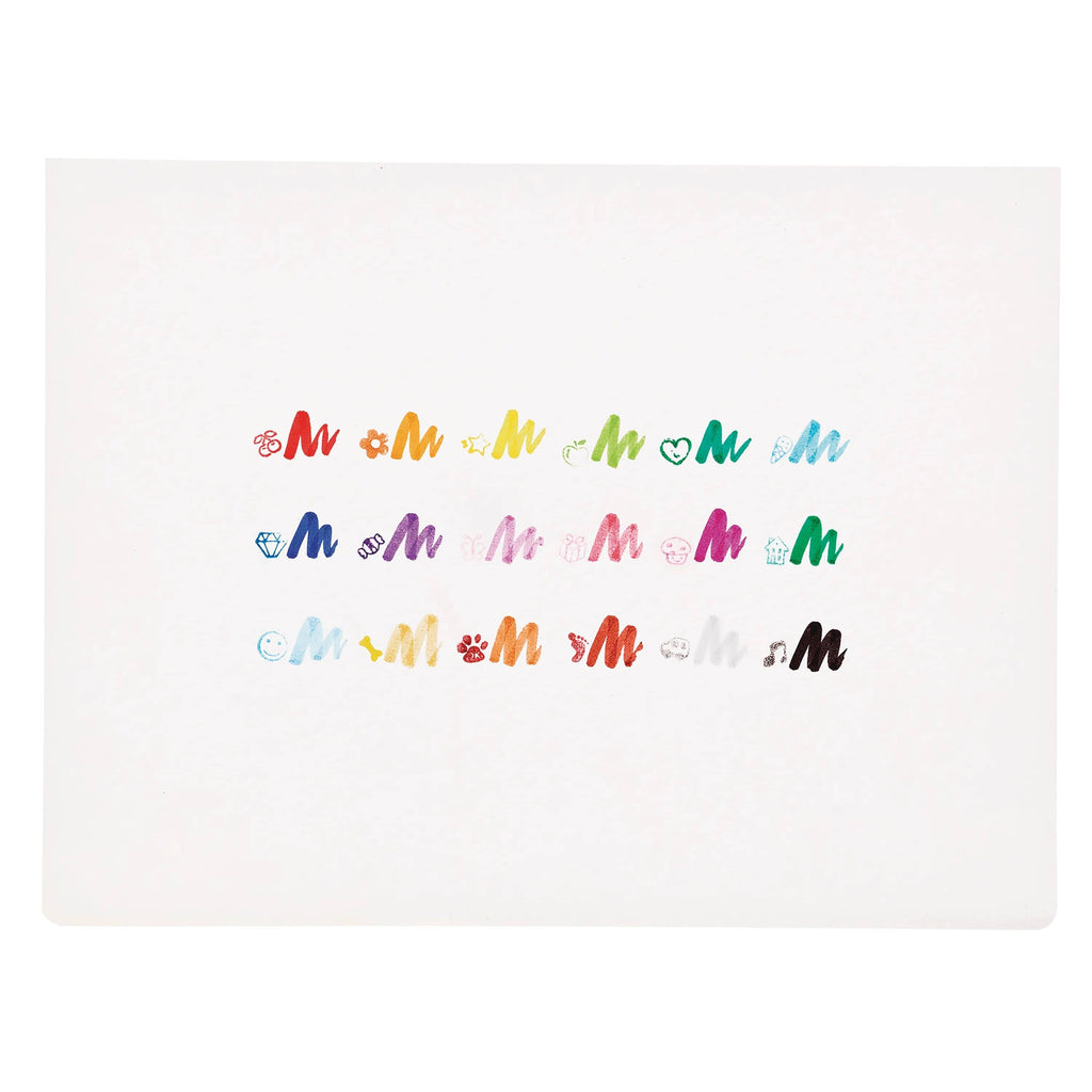 Ooly Stampables Double-Ended Brush & Stamp Markers