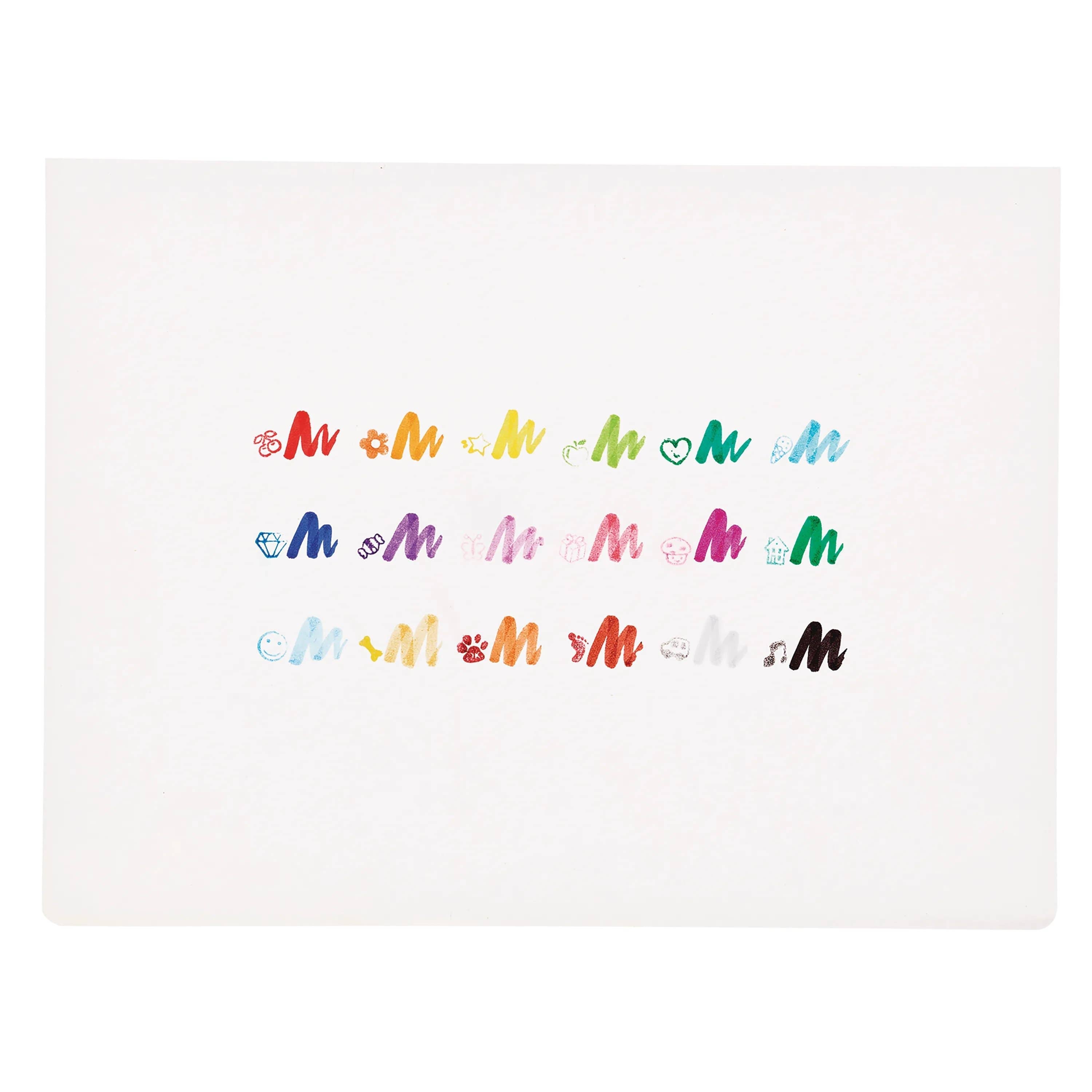 Ooly Stampables Double-Ended Brush & Stamp Markers