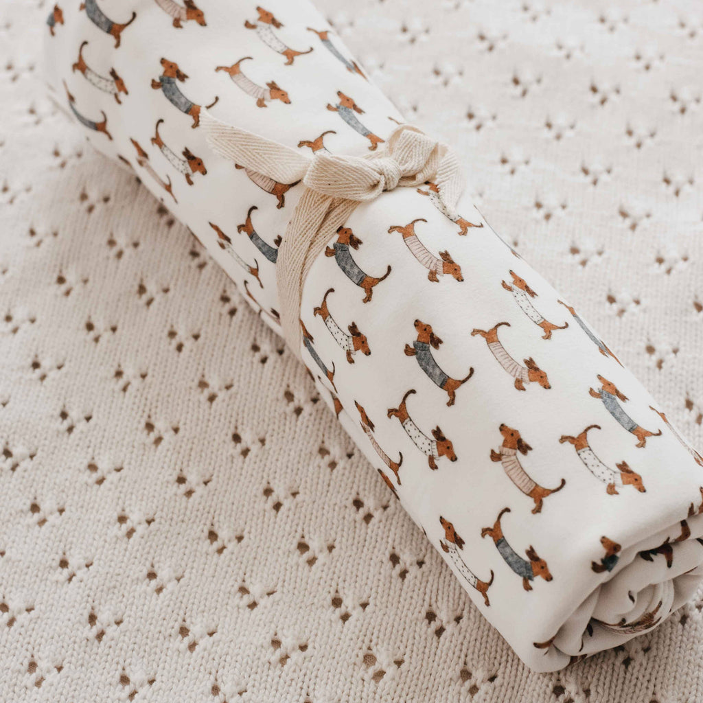 Silly Sausage Swaddle Blanket