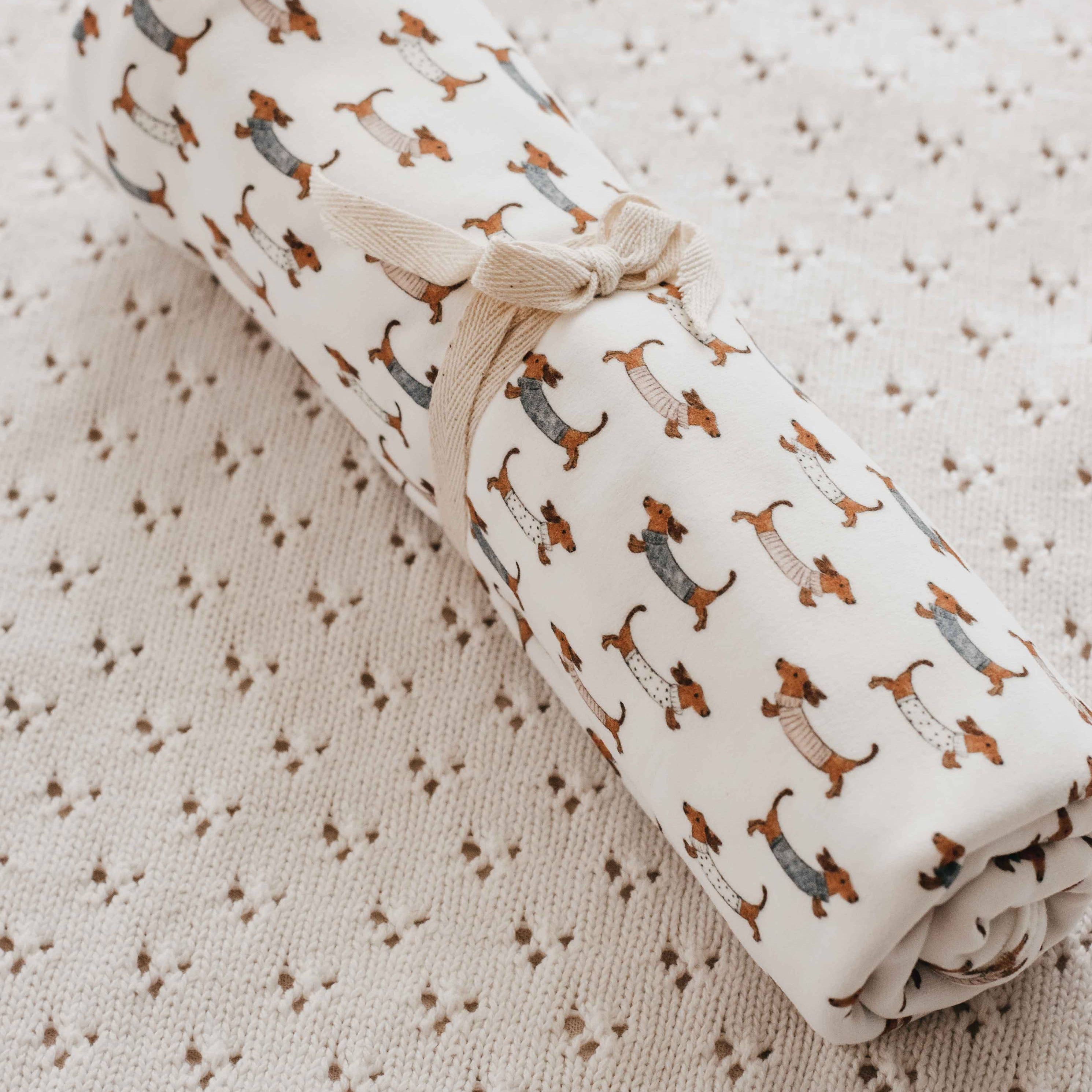 Silly Sausage Swaddle Blanket