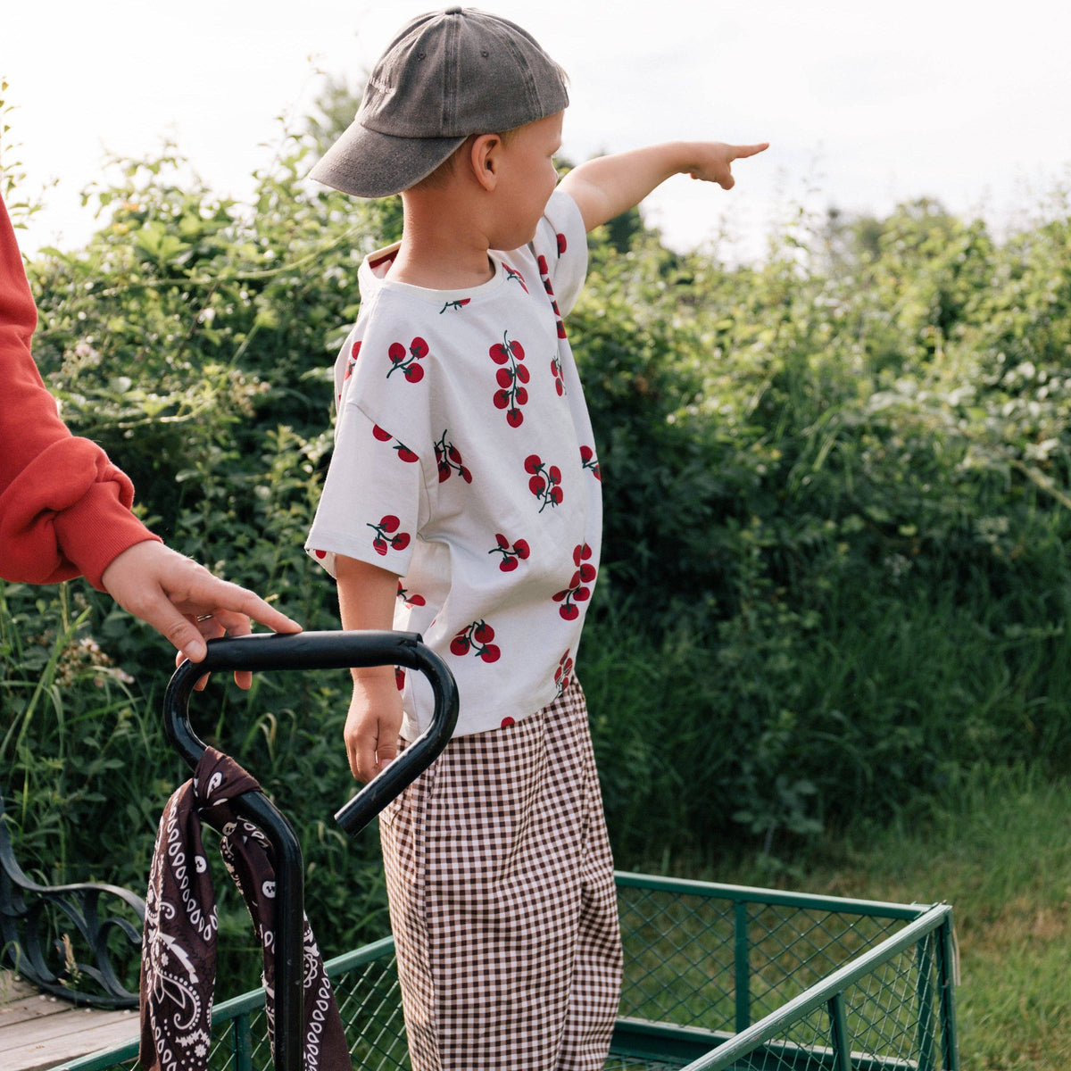Wildgreen - 'Gingham' Barrel Trousers