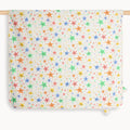 The Bonnie Mob - Star Print - Organic Cotton Baby Blanket With Hood