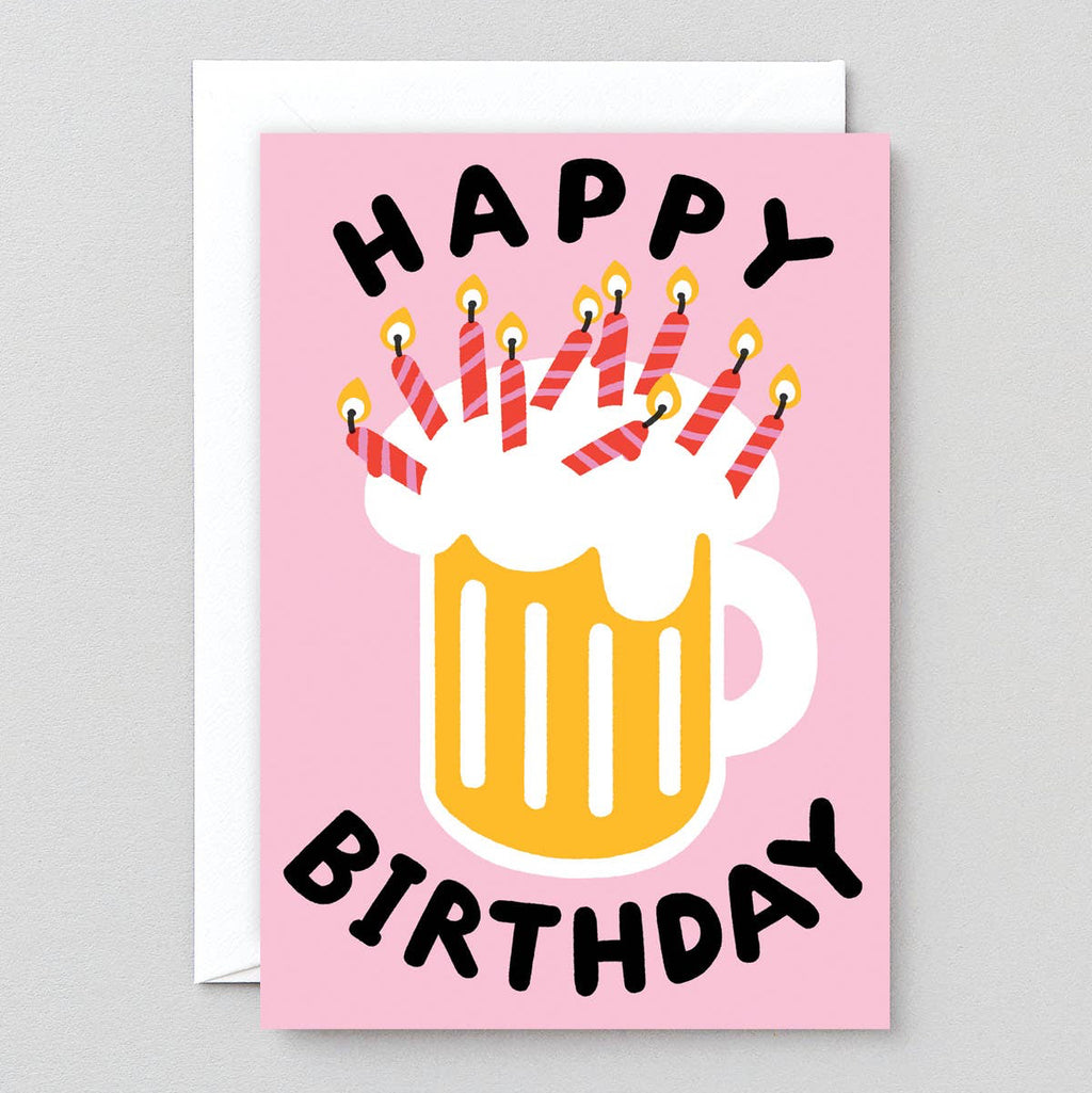 'Happy Birthday Beer' Card