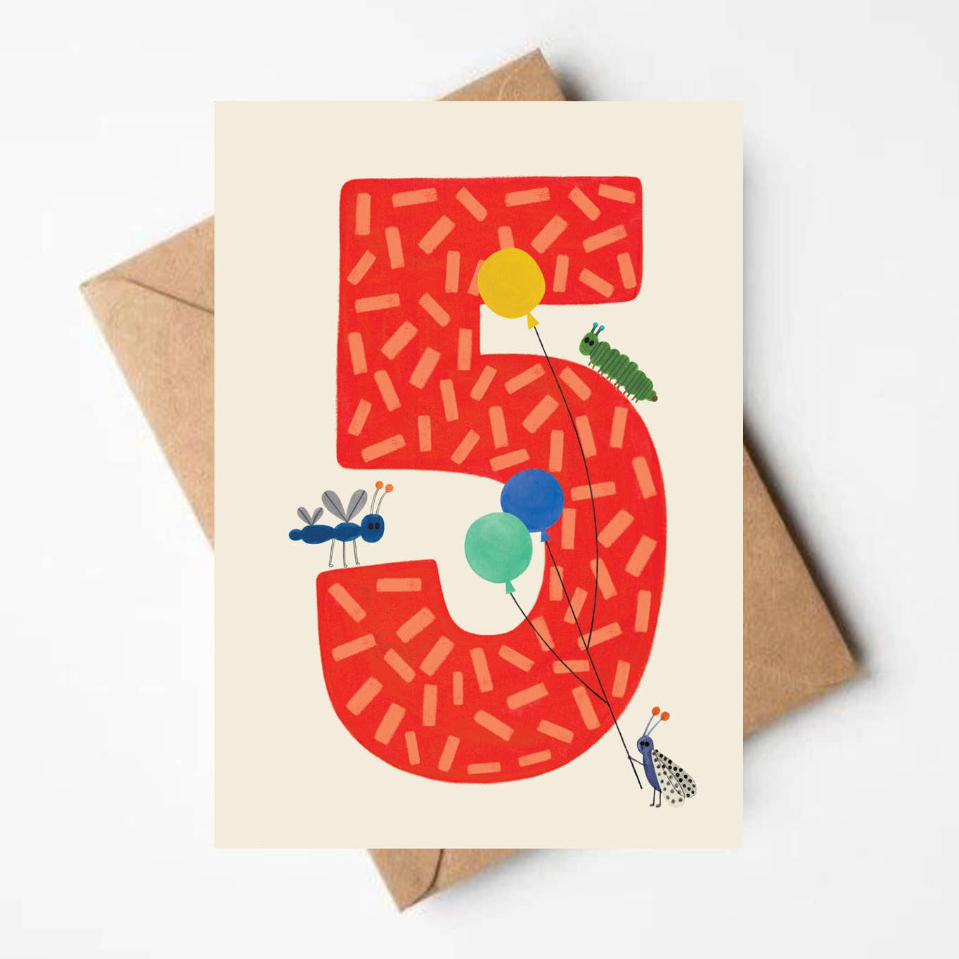 'FIVE' Age Birthday Card