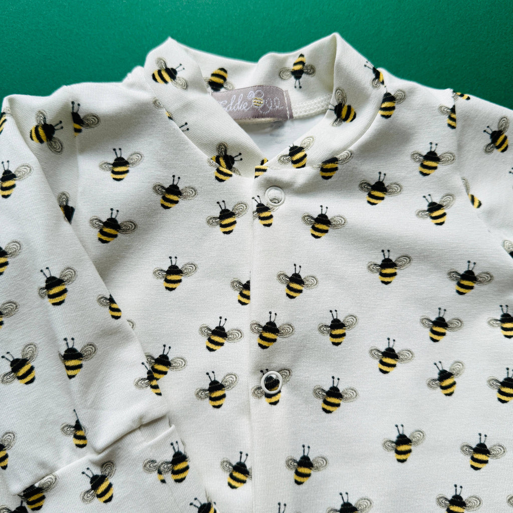 Eddie & Bee Baby Sleepsuit - Bees