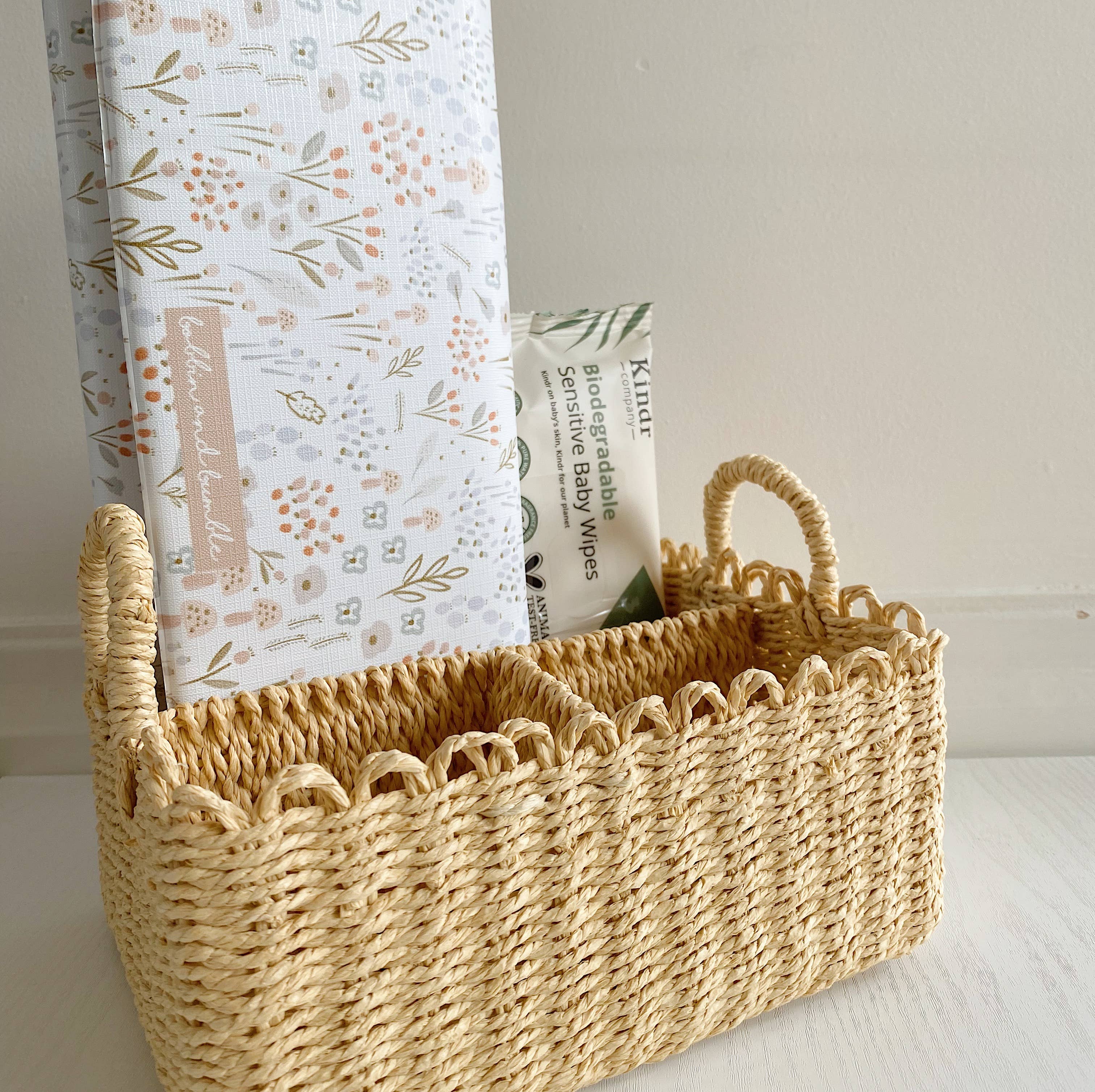 Travel Baby Changing Mat -  Woodland Floral Print