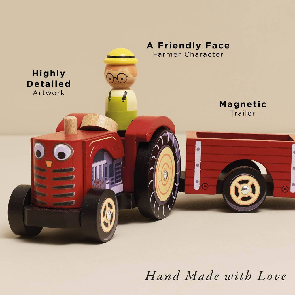 Le Toy Van - Farmyard Tractor & Trailer