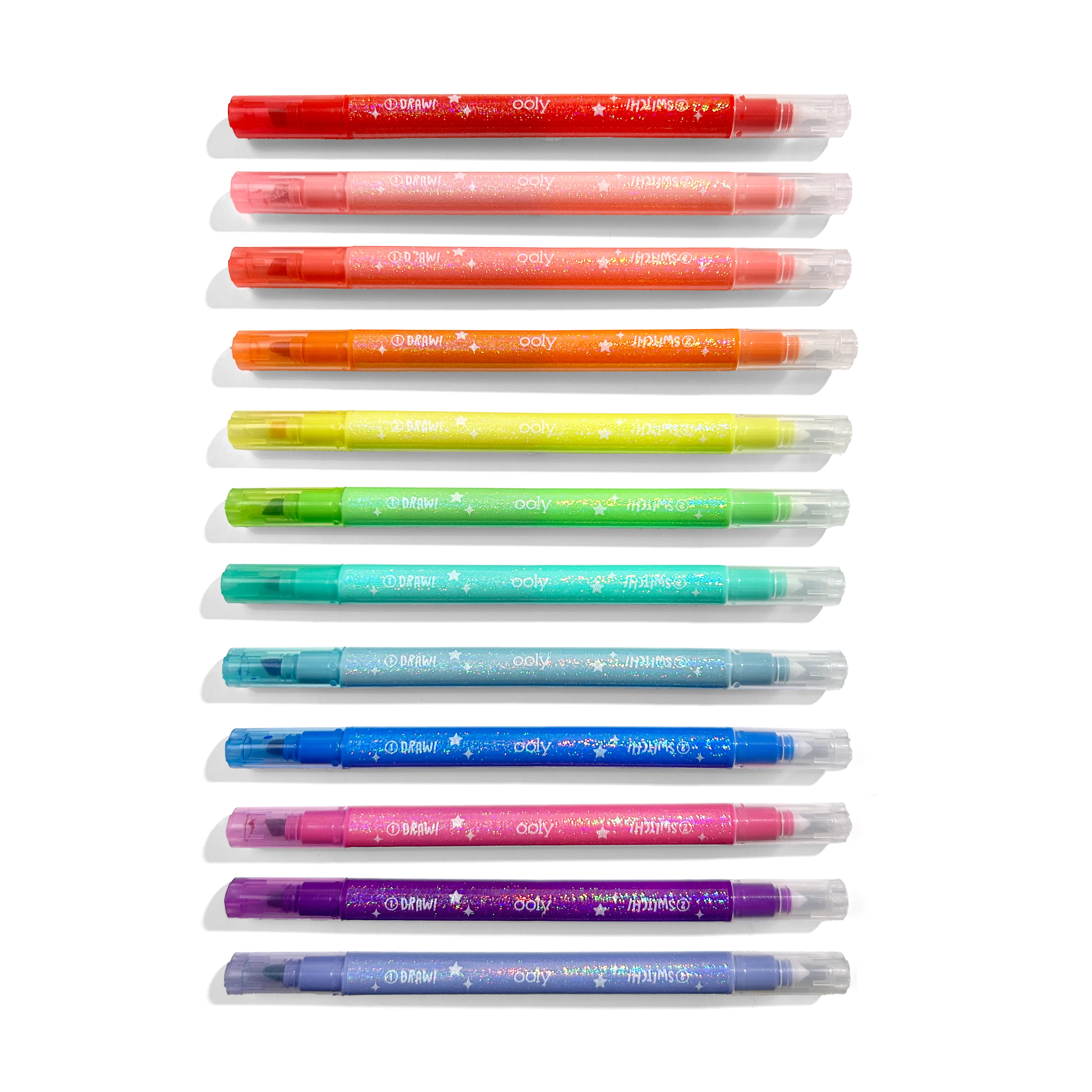 Ooly Switch-Eroo Sparkle Glittery Colour-Changing Markers