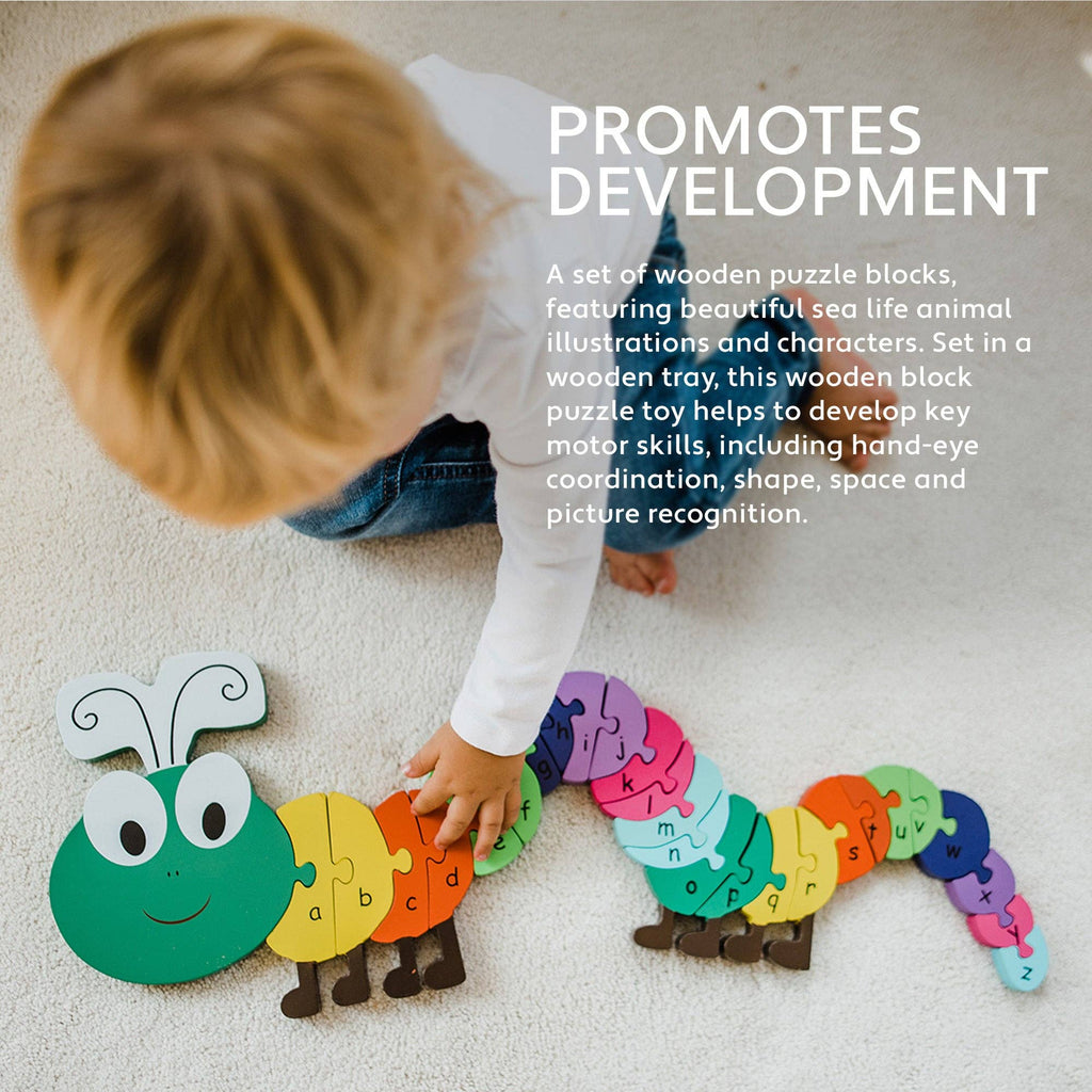 Caterpillar Alphabet Wooden Puzzle