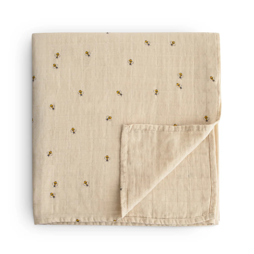 Mushie Swaddle - Bees