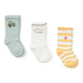Little Dutch 3 Pack Socks - Farm Green / Sunny Stripes / Little Farmer