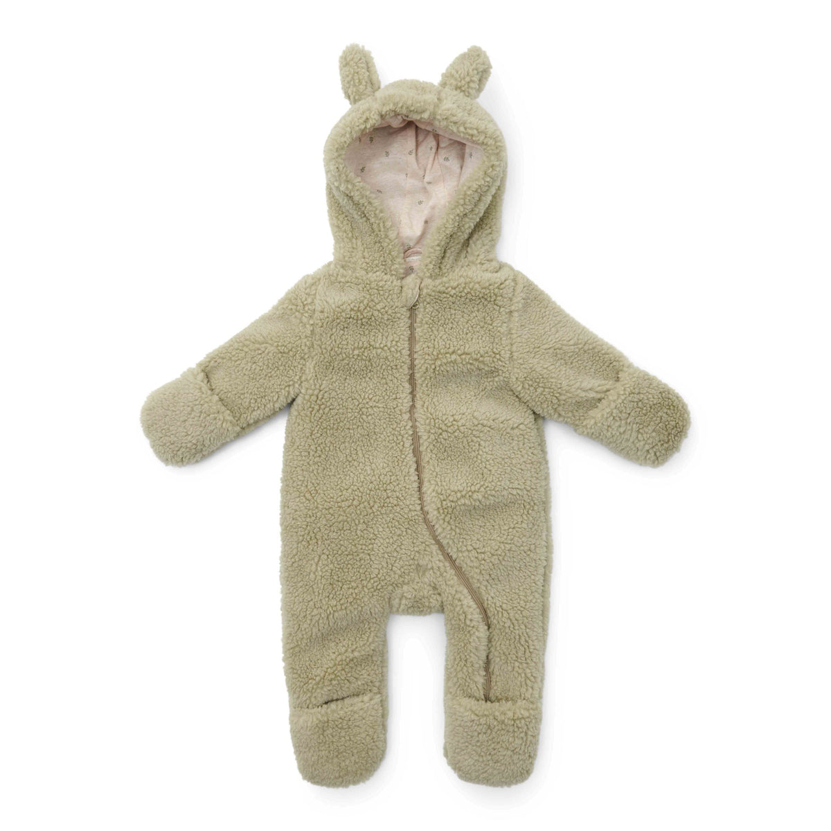 Little Dutch - Teddy Snowsuit - Soft Green