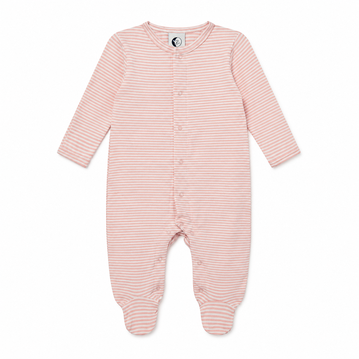 Sleepy Doe Baby Sleepsuit - Peony Stripe