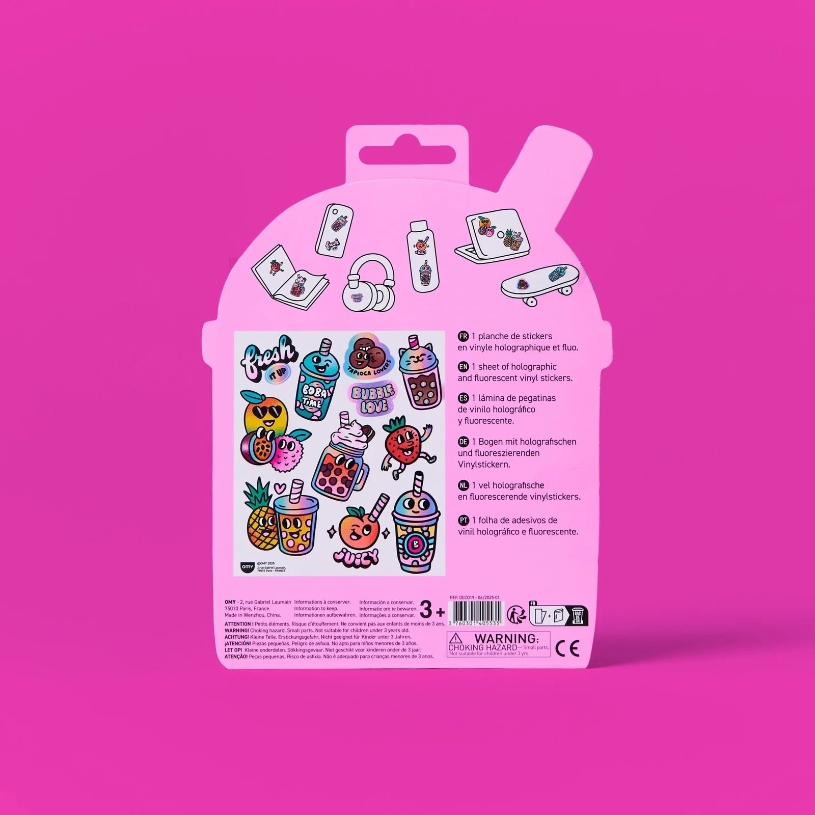 OMY - Large Bubble Tea Stickers