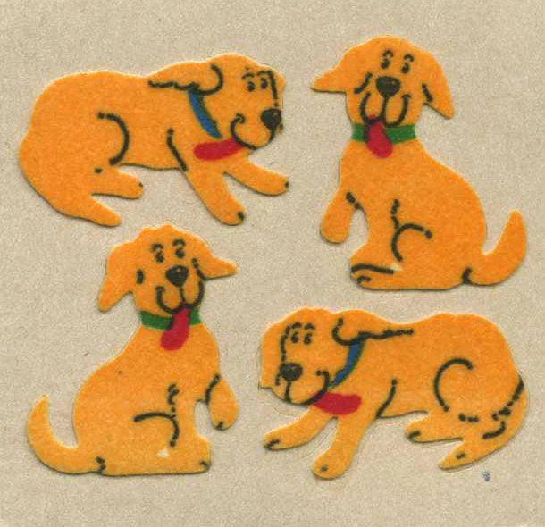Golden Lab Dog Stickers