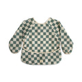 Mushie Longsleeve Bib - Olive Check