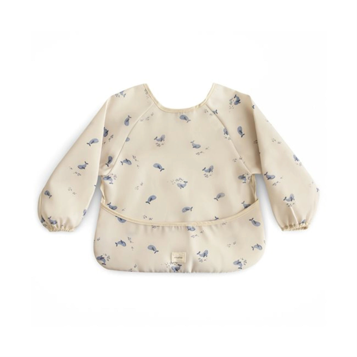 Mushie Longsleeve Bib - Whales