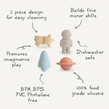 Mushie Bath Play Set - Space