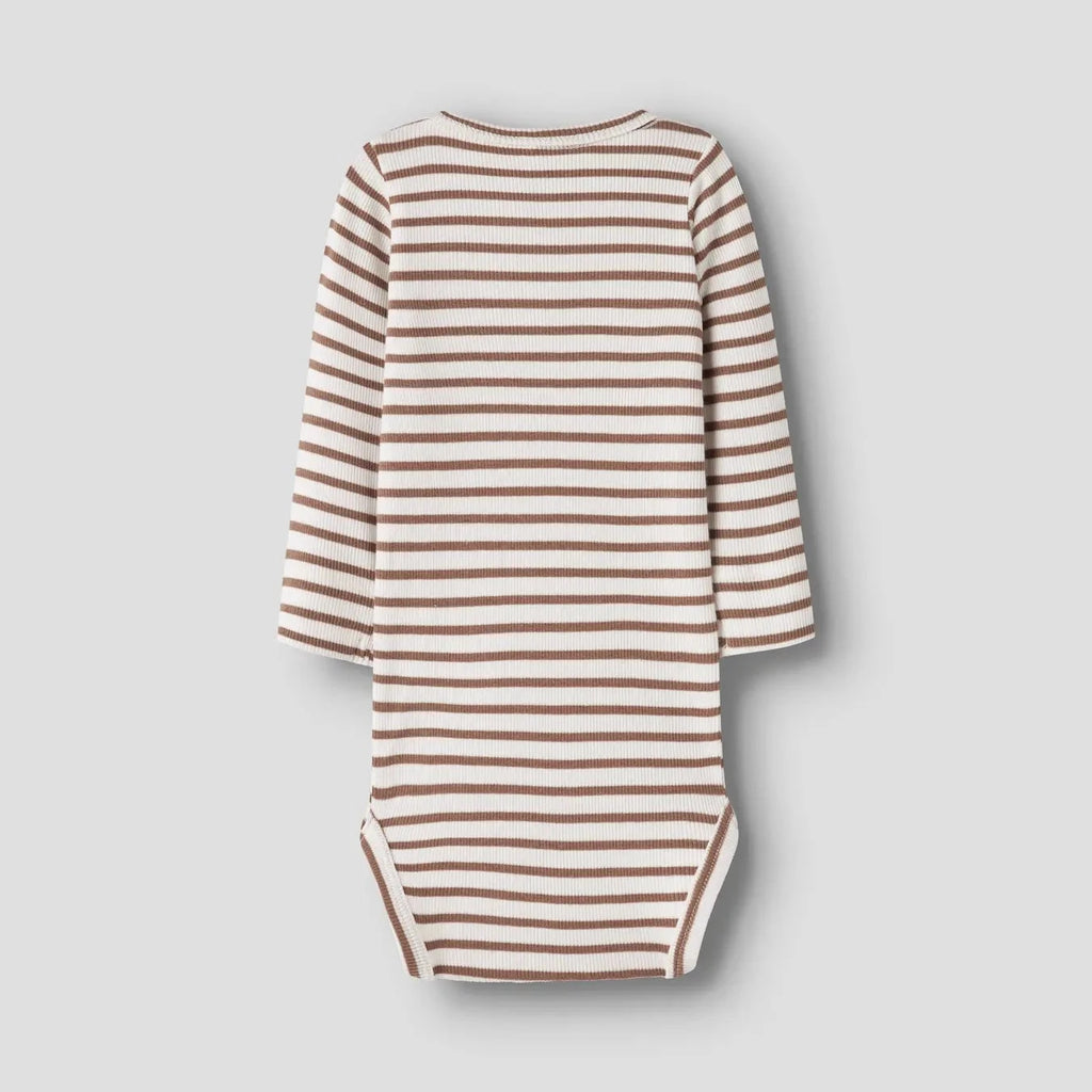 Coconut Stripe Longsleeve Bodysuit