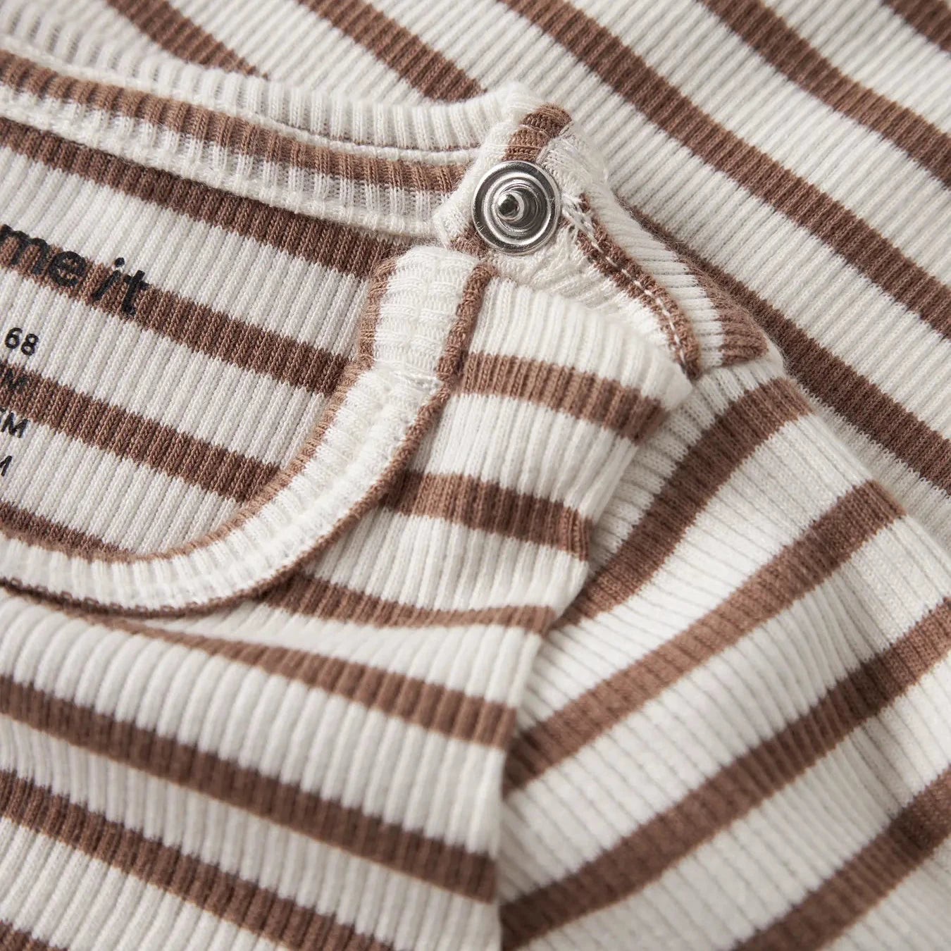 Coconut Stripe Longsleeve Bodysuit