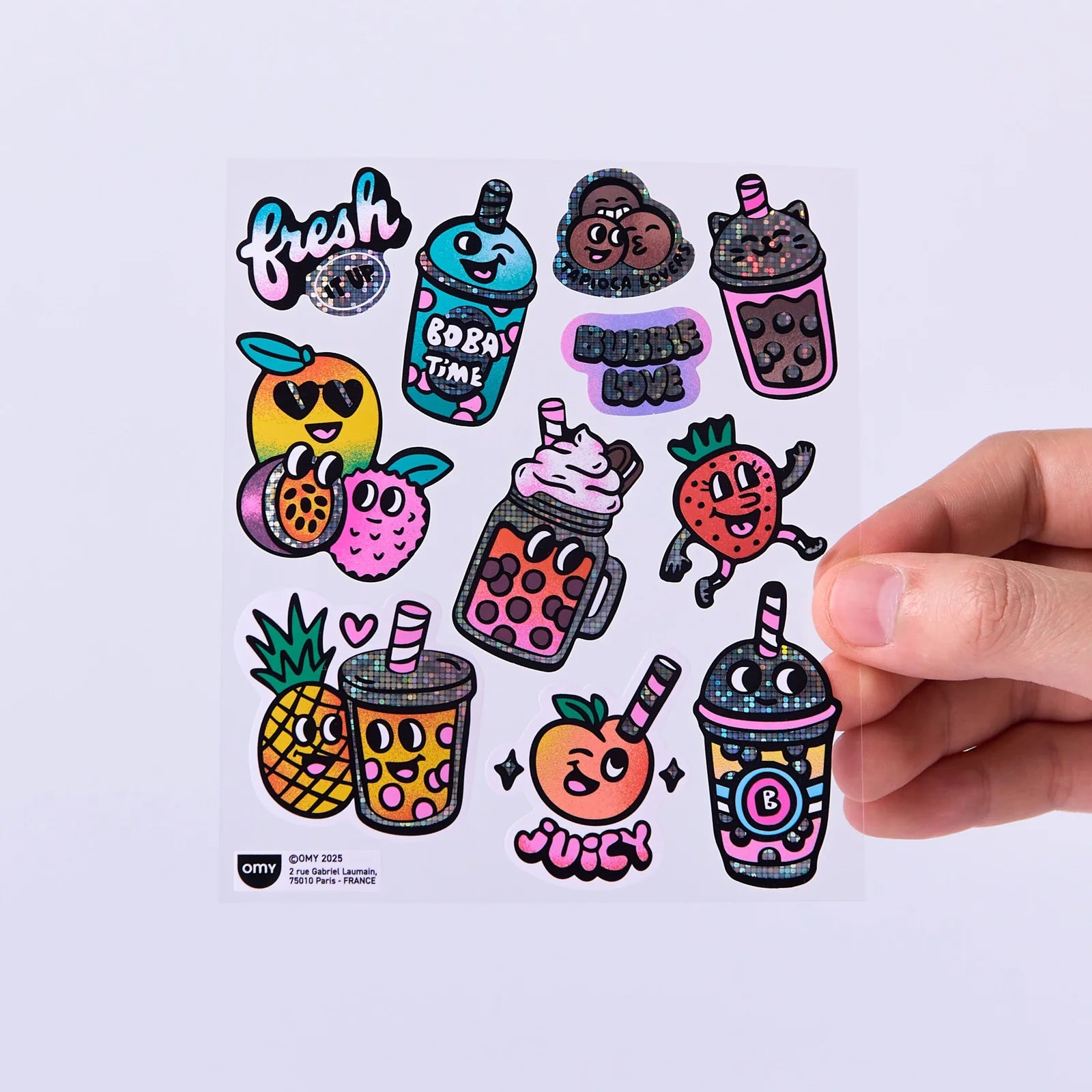OMY - Large Bubble Tea Stickers