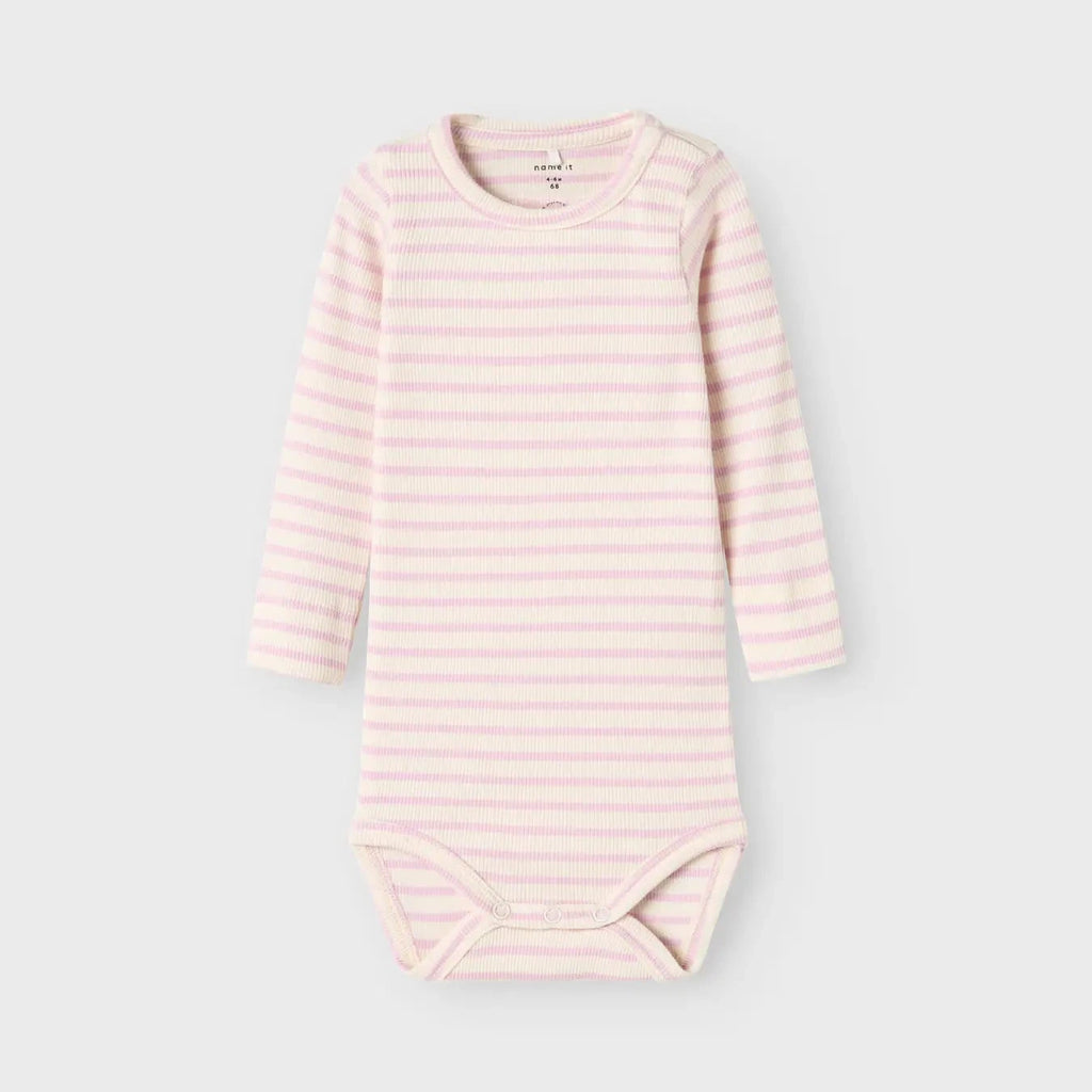 Winsome Orchid Stripe Longsleeve Bodysuit